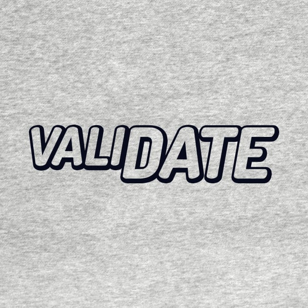 ValiDate logo black by validategame